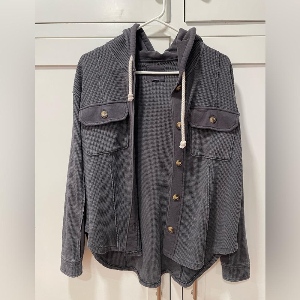 American Eagle Outfitters Charcoal Knit Sweater